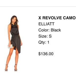Revolve Elliatt black dress. Only worn once, super cute